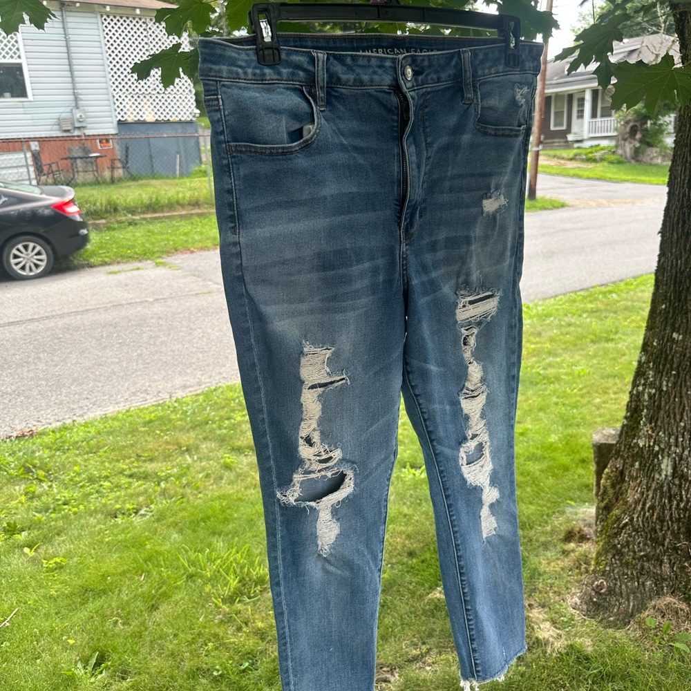 American Eagle Classic Blue Denim Shorts